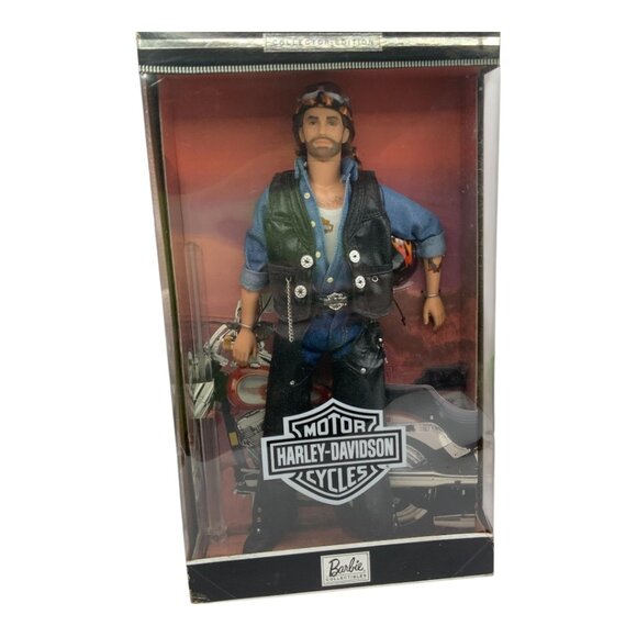 Harley-Davison 1999 Mattel Biker Ken Collector Edition Vintage Doll - Picture 1 of 9